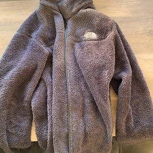 Grey black north face size large